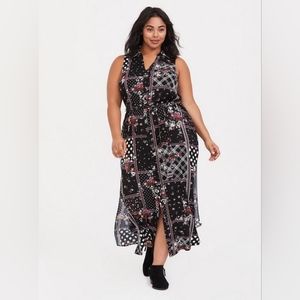 Torrid Mixed Print Maxi Dress 5x